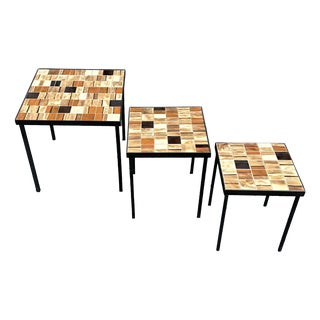 Vintage Nesting Tables by Mado Jolain, 1960s, Set of 3 For Sale