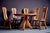 1970s Brutalist Oak Dining Table and Chairs, 1970s, Set of 6 For Sale - Image 5 of 18