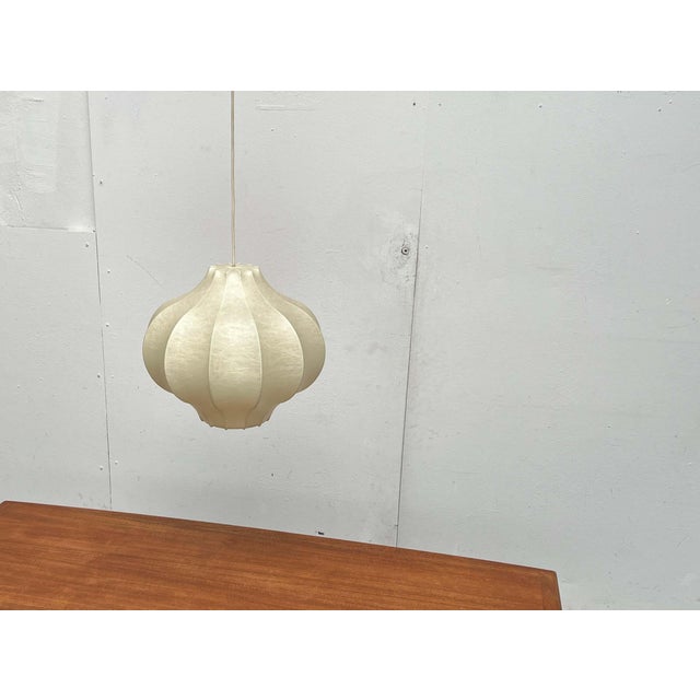 Mid-Century Modern Cocoon Pendant Lamp by Friedel Wauer for Goldkant Leuchten, 1960s For Sale - Image 14 of 18