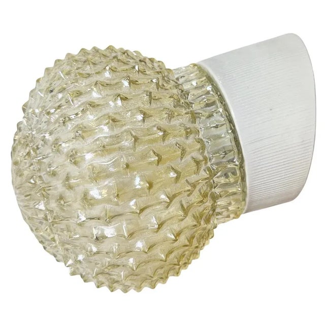 Vintage White Porcelain Wall Light, 1970s For Sale - Image 12 of 12