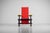 Wood Red and Blue Chair attributed to Gerrit Thomas Rietveld for Gerard VS Groenekan 1975 For Sale - Image 7 of 18