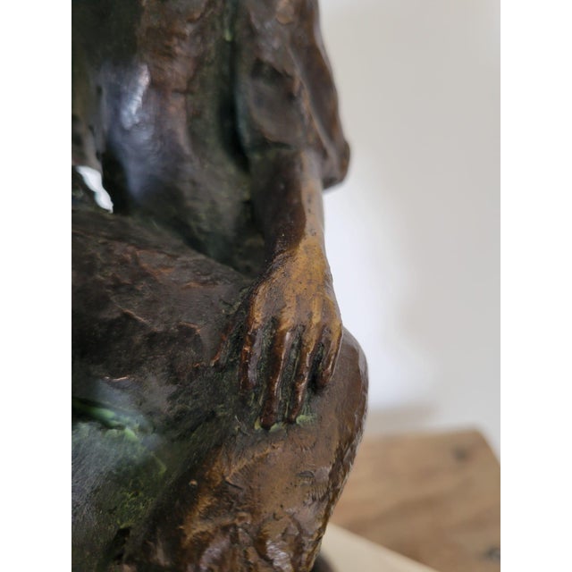 Bronze Sculpture of Couple in Love, 1980s For Sale - Image 6 of 12