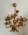 Gilded Chandelier with Gold Leaf, Italy, 1960s For Sale - Image 10 of 18