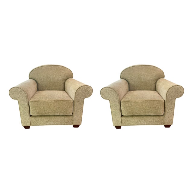 Marco Furniture Holly Hunt JMF Club Chairs- A Pair For Sale