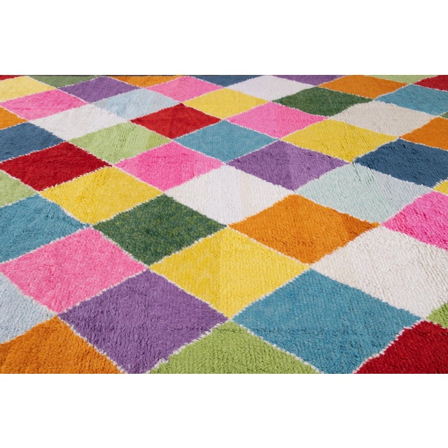 21st Century Modern Moroccan-Style Wool Rug For Sale - Image 11 of 13
