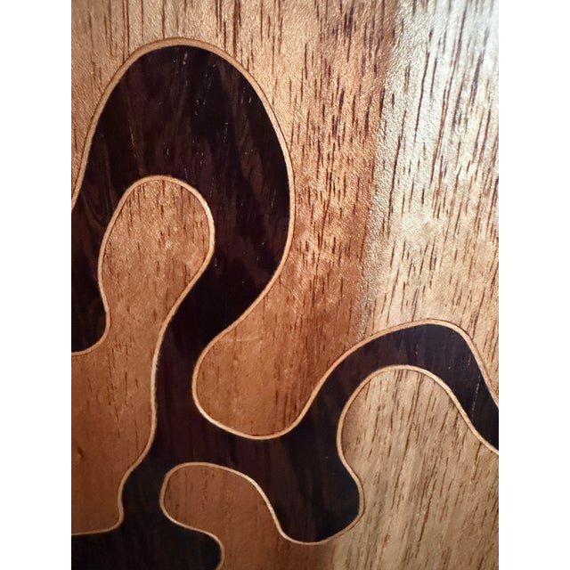 1997 Christopher Cantwell Studio Craft Modernist Marquetry Wall Panel For Sale - Image 4 of 10