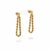 14k Yellow Gold Rope Chain Looping Spiral Chain Design Earrings, A Pair For Sale In New York - Image 6 of 8