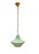 French Green Glass Pendant Lamp, 1950s For Sale - Image 13 of 13