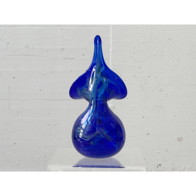Sculptural Glass Vase from Mdina / Mtarfa Glassblowers Malta, 1970s For Sale - Image 3 of 10