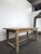 Art Deco Farmhouse Table in Stripped Oak with Two Drawers and Fluted Legs, 1920s For Sale - Image 3 of 8