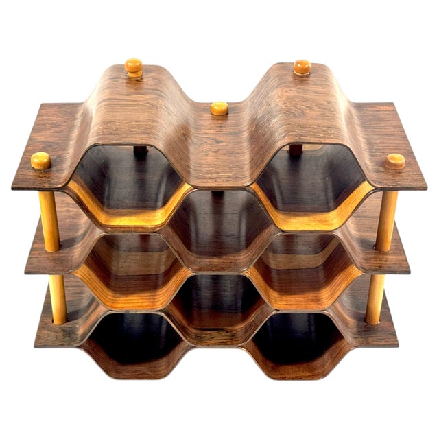 Mid-Century Modern Torsten Johansson Swedish Bentwood Modular Wine Rack, 1960s For Sale - Image 3 of 11