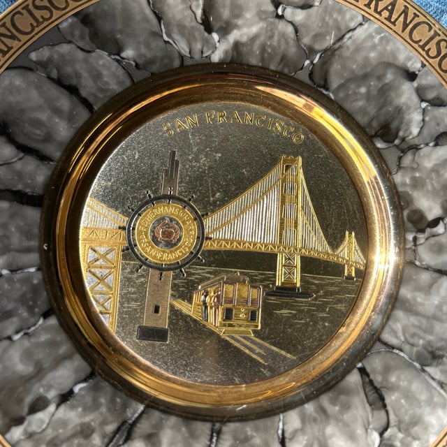 Chokin SF Collector Plate. Shows wear as shown in photos.