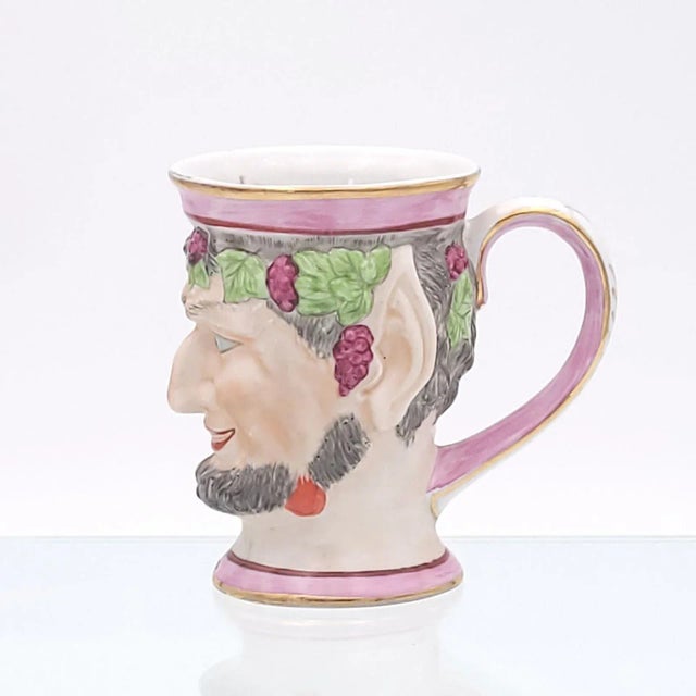 Bacchus English Porcelain Cup With Various Glazes Circa 1840. For Sale In San Francisco - Image 6 of 12