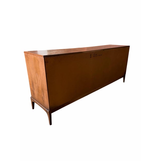 Vintage Mid Century Modern 1960s Lane Rhythm Walnut Dresser For Sale - Image 9 of 12