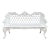 Vintage Cast Aluminum Outdoor Bench For Sale