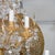 Gilt Metal and Crystal Drop Element Chandelier For Sale In New York - Image 6 of 10