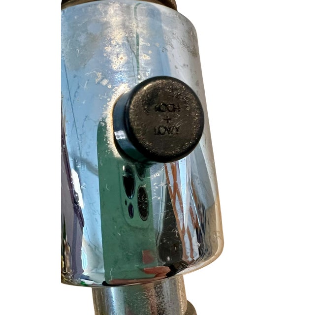 Vintage Mid Century Modern Original Koch & Lowy Dimmable Chrome Table Lamps With Original Shades - a Pair For Sale - Image 13 of 14