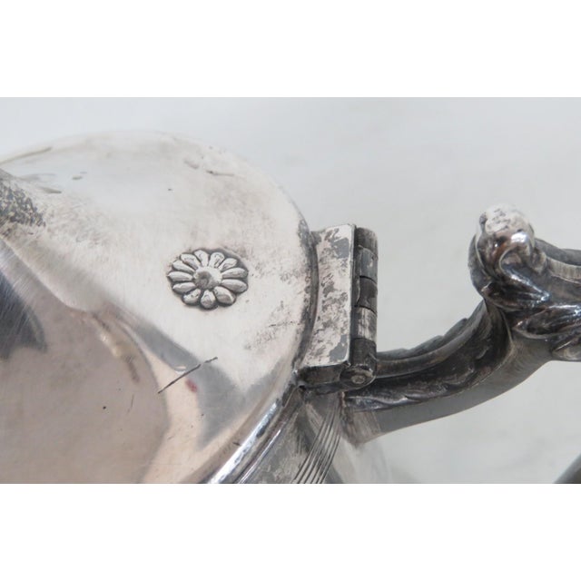 Sheffield Silver Plated Tea Coffee Pot Number 851 Early 1900s Made in Usa 4853b For Sale - Image 18 of 18