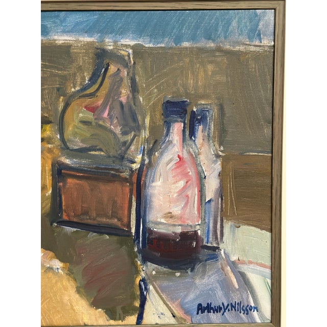 Y. Nilsson, Still Life, 1950s, Oil on Canvas, Framed For Sale - Image 18 of 18