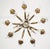 Metal Vintage French Rock Crystal Wrought Iron Chandelier - Restored For Sale - Image 7 of 9