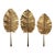 Group of Three Vintage Metal Palm Leaf Sculptures For Sale