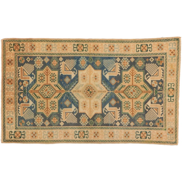 Vintage Turkish Oushak Rug - 04'04 X 07'03 For Sale - Image 9 of 9