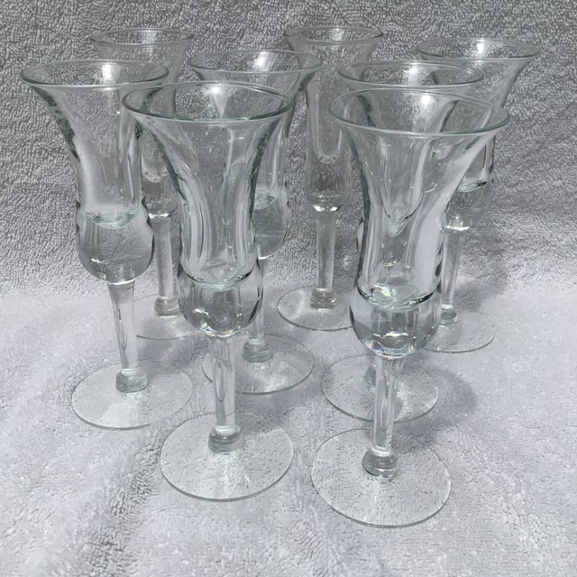 Holmegaard Aperitif Cordial Glasses Hand Blown-Set of 8 For Sale - Image 13 of 13
