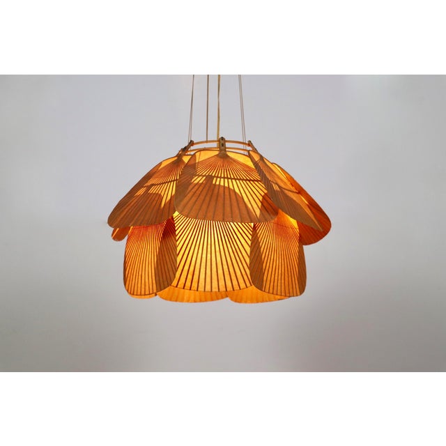 Uchiwa Series Ju-Yon Chandelier by Ingo Maurer for Design M, Germany, 1973 For Sale - Image 14 of 14