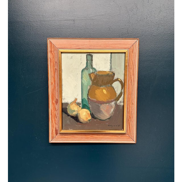 Bengt Hillgrund, Jug and Fruit, Oil on Canvas, Framed For Sale - Image 15 of 18