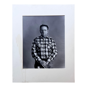 B&W Photograph in the style of Avedon's "In the American West" - Artist Unknown