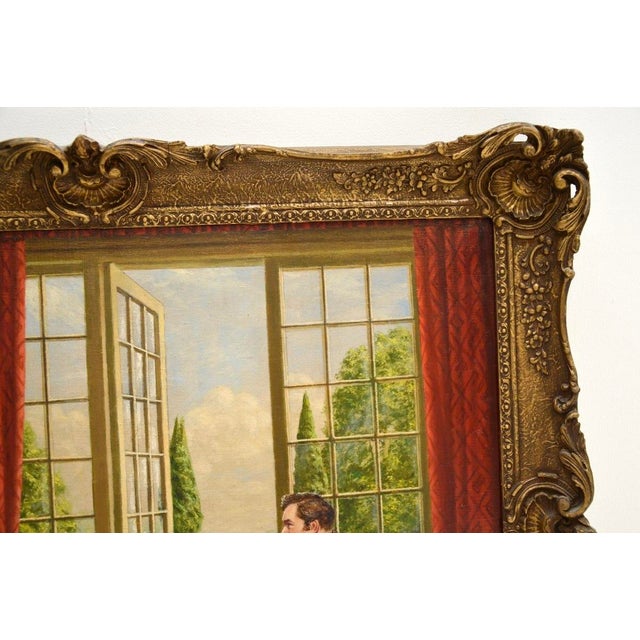 Alfred Lyndon Grace, Figurative Scene, 1880, Oil on Canvas, Framed For Sale - Image 4 of 12