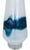 John-Richard Pair of Large John Richard Designer Table Lamps Blue & White Glass Post Mid Century Modern For Sale - Image 4 of 9