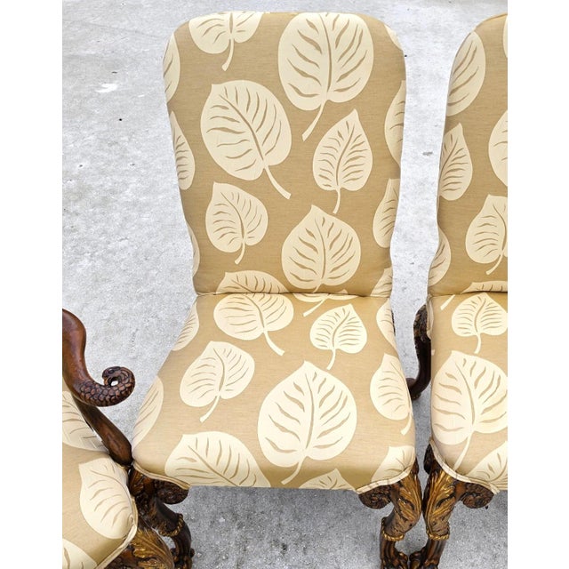 Karges Style George II Irish Georgian Revival Eagle Head Dining Chairs Set of 6 For Sale - Image 13 of 16