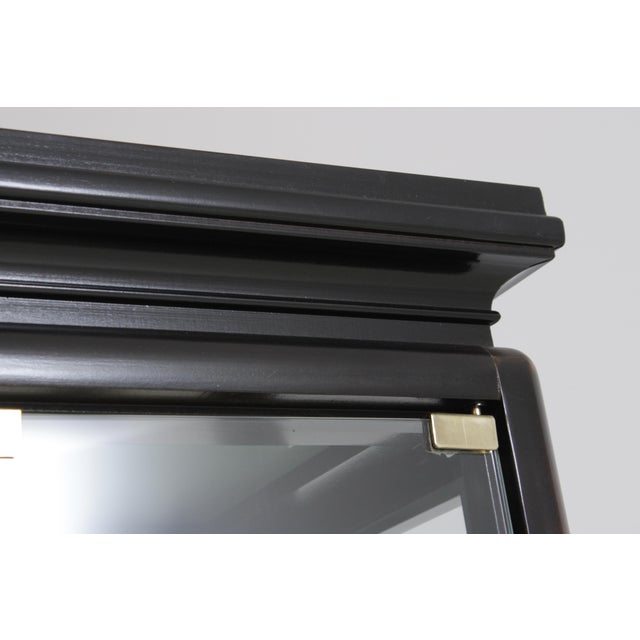 Pair Pulaski Asian Inspired Curio Cabinets For Sale - Image 10 of 13