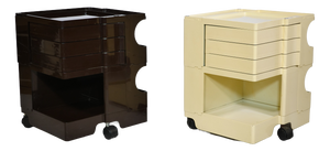 Space Age Plastic Rolling Container by Joe Colombo, 1970, Set of 2