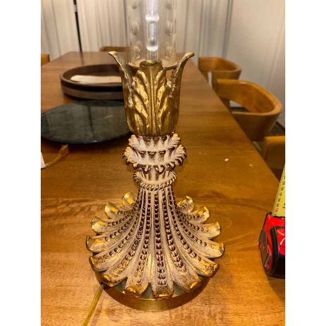 1980s John Richard’s Collection Neoclassical Brass and Crystal Corinthian Column Floor Lamp - a Pair For Sale - Image 11 of 15