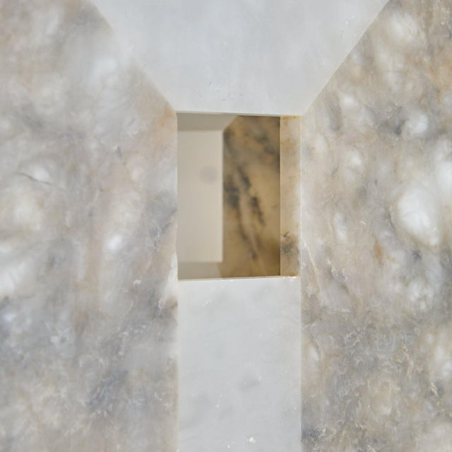 1970s Italian 'Etrusca' Alabaster Table Lamp by Angelo Mangiarotti for Skipper For Sale - Image 13 of 13