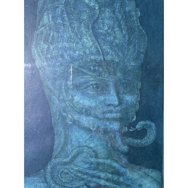 1960s Ernst Fuchs (Austrian, 1930–2015) Sphinx Mystagoga (Sheet No. 6 From Die Sieben Bilder Und Sprüche Der Sphinx) Aquatint Etching | 1967 | Edition 63/99 For Sale - Image 5 of 18