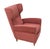 Mid-Century Modern Vintage Red Velvet Armchair with Wooden Structure attributed to Paolo Buffa, Italy, 1940s For Sale - Image 3 of 9