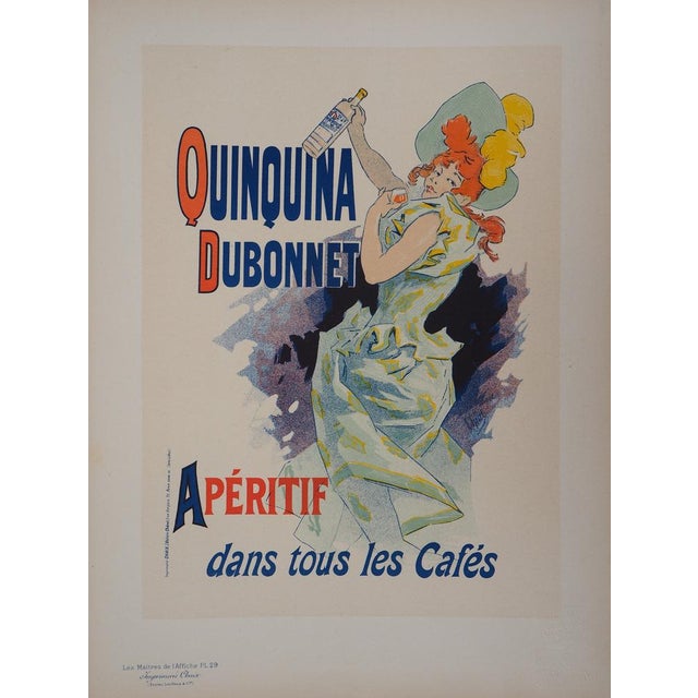 Jules Chéret, Elegant Woman with Her Aperitif, 1895, Lithograph For Sale - Image 3 of 8