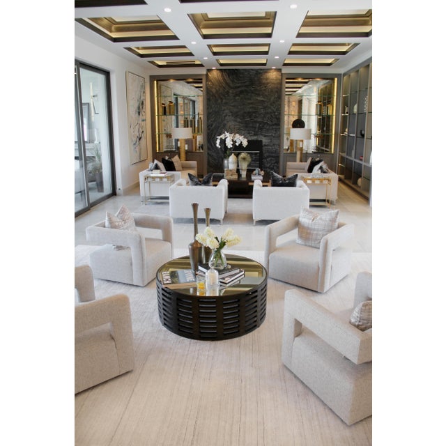 Wood Exquisite Rugs Creil Hand loom Bamboo/Silk Brown Rug-12'x15' For Sale - Image 7 of 9