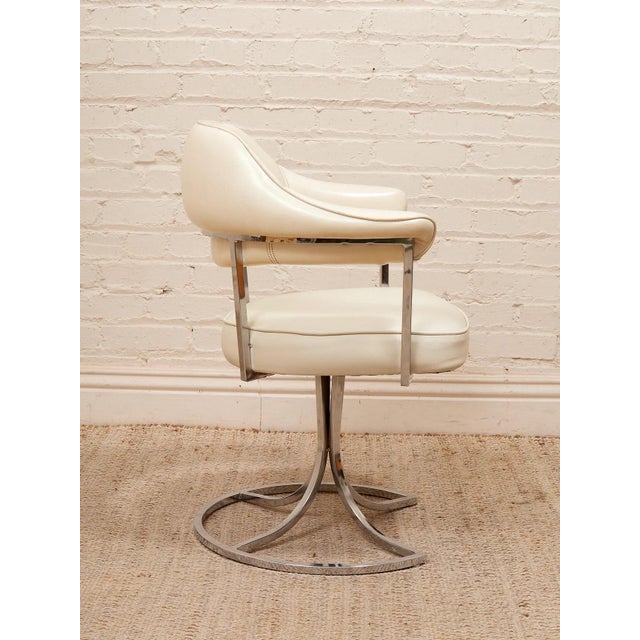 Metal Set of 4 Chrome-Craft Vintage 70’s Chairs For Sale - Image 7 of 9
