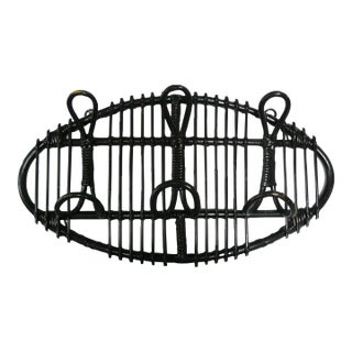 Mid-20th C. Bamboo Hat/Coat Rack in the Style of Crespi For Sale