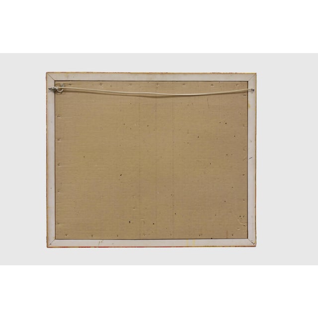 Galan Polaino Watercolor Autumn Landscape Painting on Paper, Framed Spanish, 1970's Painting Size 18 H x 24 W in. Framed...