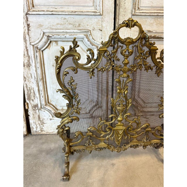 Antique French Fire Screen, 1900s For Sale - Image 4 of 9