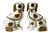 Antique Staffordshire Copper Lustre Mantle Dog Figurines, 1800s, Set of 2 For Sale