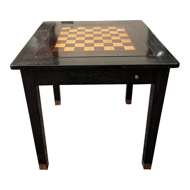 Art Nouveau Game Table with Reversible Table Top, Vienna, 1910s For Sale