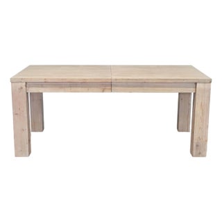 Pottery Barn Folsom Storage Extendable Dining Table For Sale
