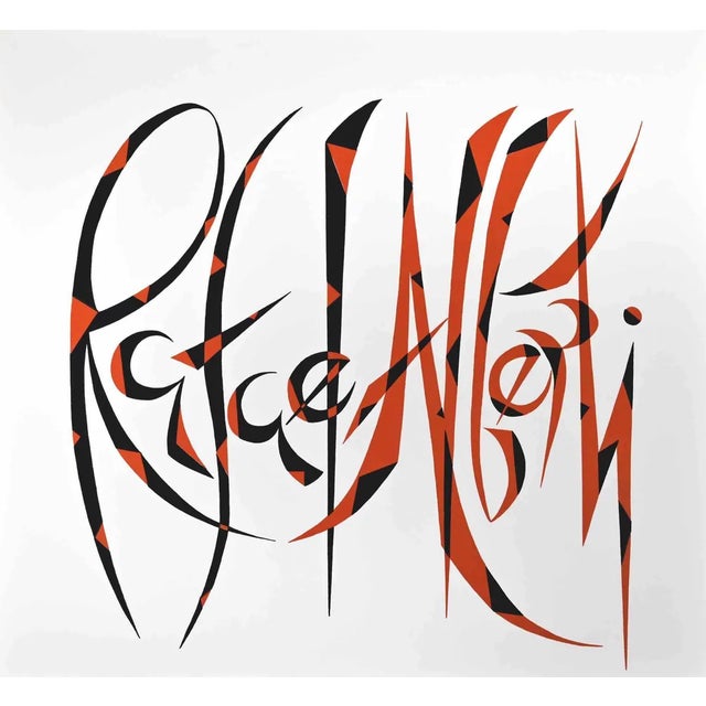 Rafael Alberti, Creative Signature, Lithograph, 1973 For Sale