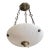 French Directoire Style Alabaster Chandelier Pendant Light For Sale